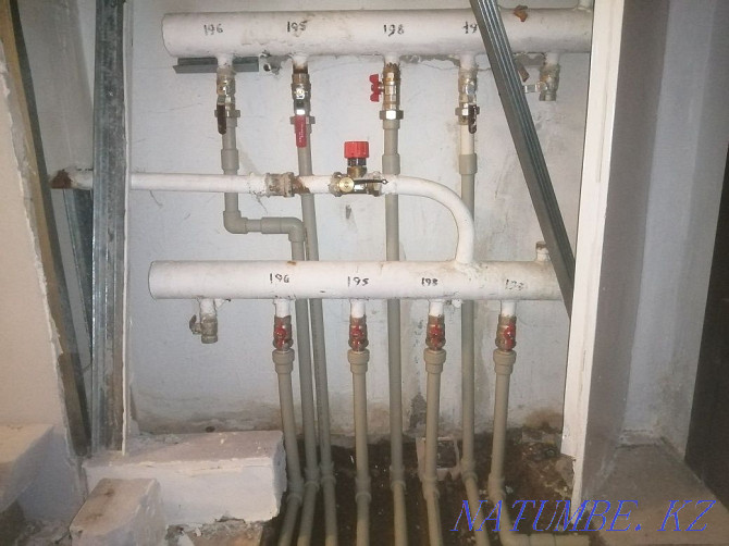 Heating Installation mixer water meter sewerage caspi red sante Astana - photo 7