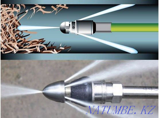 Sewer cleaning machine. Pipe cleaning. Pipe flushing. plumber Almaty - photo 4