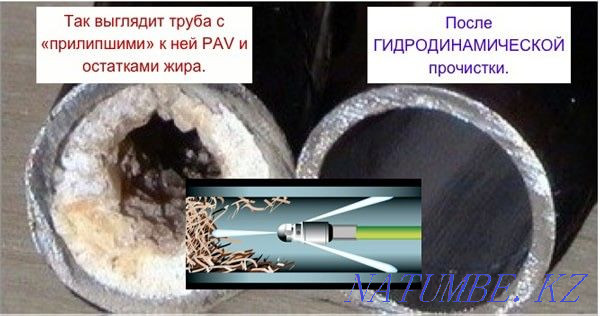 sewer cleaning, pipe cleaning, pipe cleaning, pipe blowing Almaty - photo 2