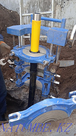 Digging a septic tank with trenches connecting to the central water supply. Sewerage Almaty - photo 6