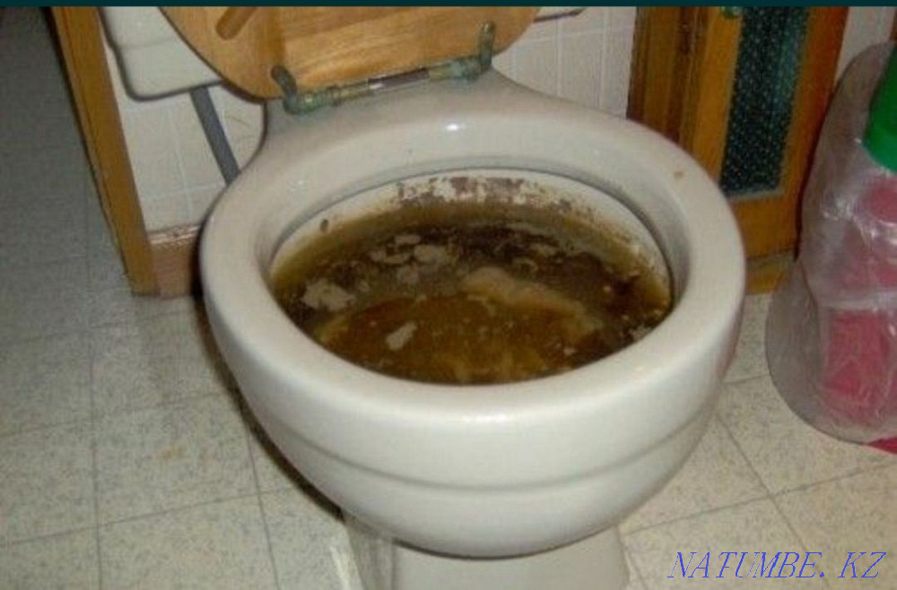 sewer cleaning blockage pipe cleaning plumber toilet kitchen apparatus Shymkent - photo 2