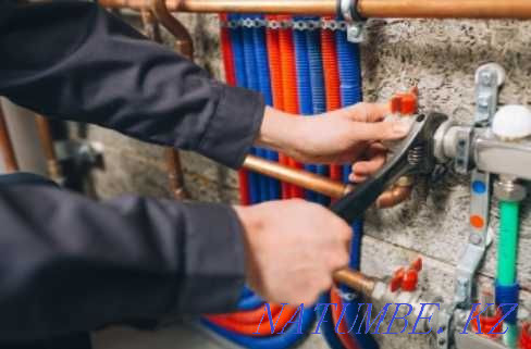 Services Plumbing sewerage cleaning pipe cleaning around the clock Almaty - photo 1