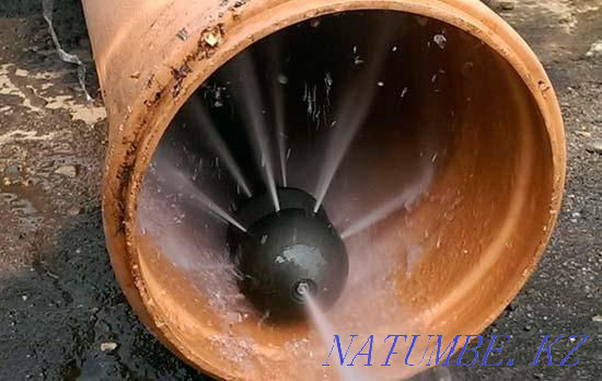 Sewer cleaning machine Cleaning pipes Cleaning blockage Plumber Shymkent - photo 3