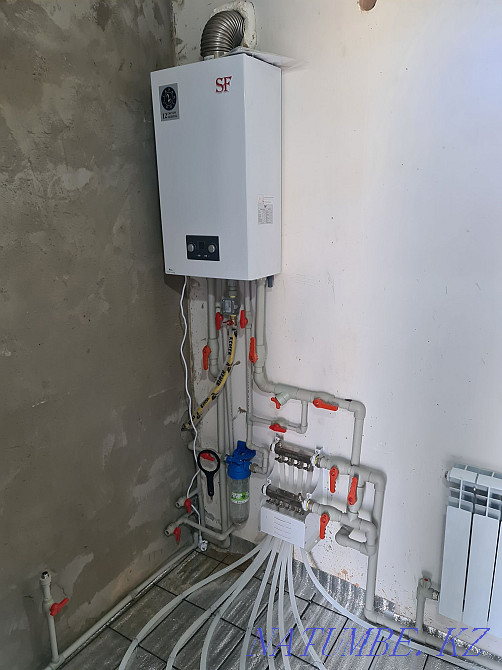 Сантехника қызметтері. Жылы еден. Су құбырлары. Канализация. Жылыту.  Тараз  - изображение 3