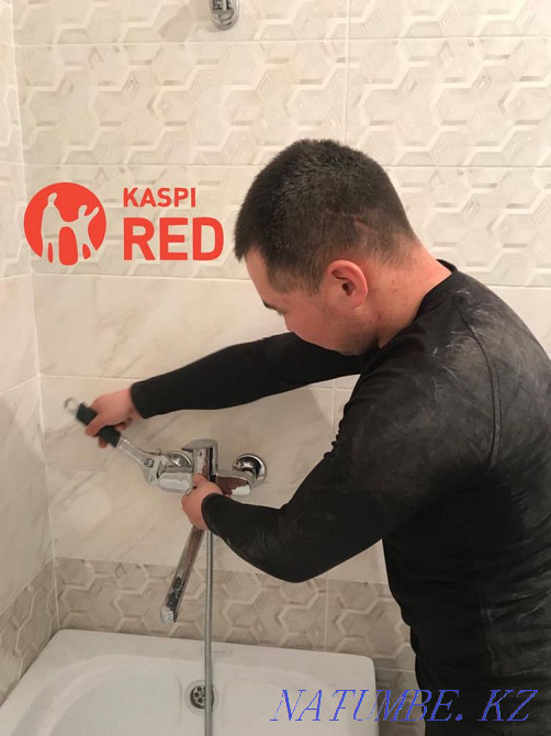 Установка смесителя сантехника любой сложности, в любой район счетчик Астана - изображение 1