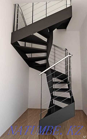 Design, manufacture and installation of loft-style stairs to order. Almaty - photo 3