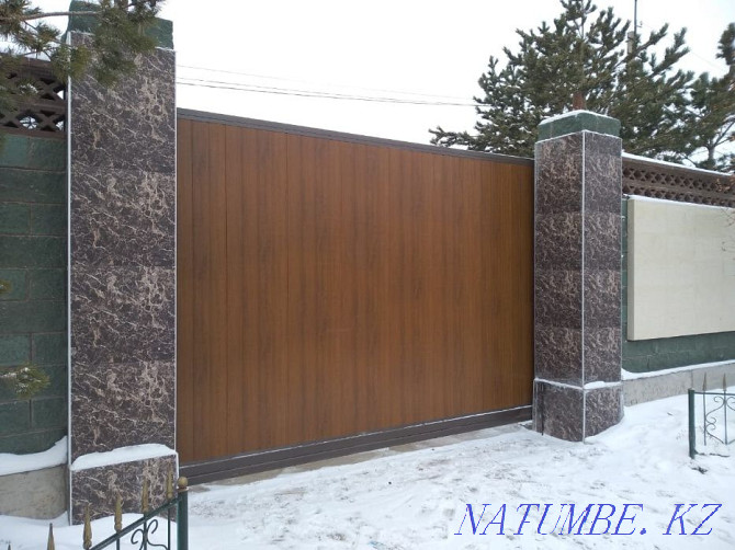 Street gates, retractable, hinged, roller shutters Astana - photo 4