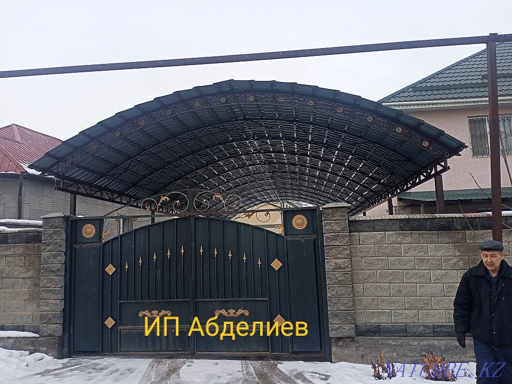 Навес! Все виды навесов! Беседки! Козырьки! Решетки! Вольеры! Алматы - изображение 2