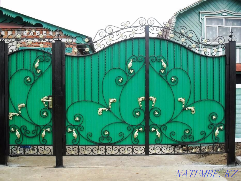 Изготовим ворота с калиткой, заборы, навесы и т.д. Петропавловск - изображение 1