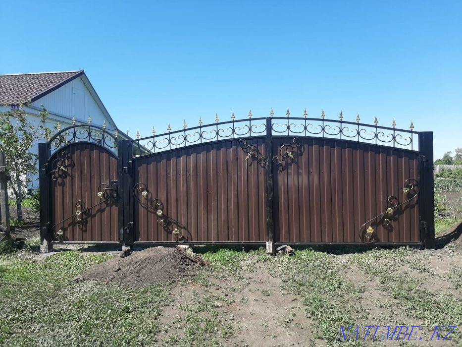 Изготовим ворота с калиткой, заборы, навесы и т.д. Петропавловск - изображение 7