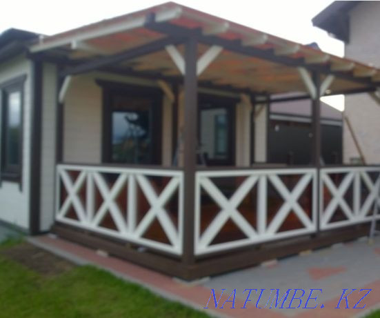 Canopies, gazebos, railings, gates, terraces, roof assembly. Almaty - photo 3