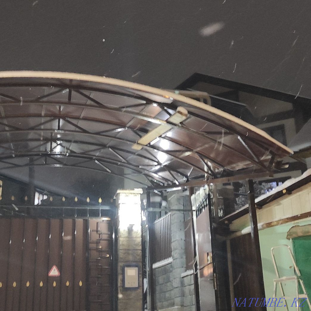 Canopies, gazebos, railings, gates, terraces, roof assembly. Almaty - photo 4