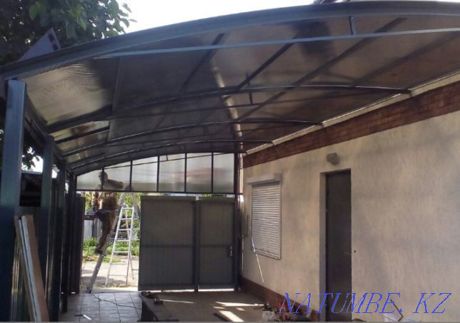 Canopies, gazebos, railings, gates, terraces, roof assembly. Almaty - photo 5