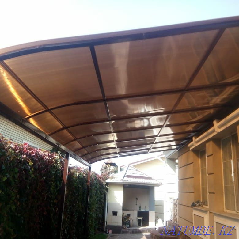 Canopies, gazebos, railings, gates, terraces, roof assembly. Almaty - photo 1