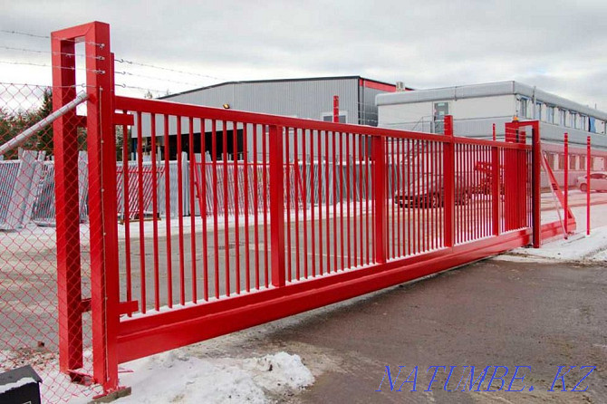 Industrial sliding and swing gates with automation / manufacturing Almaty - photo 7