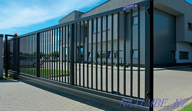 Industrial sliding and swing gates with automation / manufacturing Almaty - photo 1