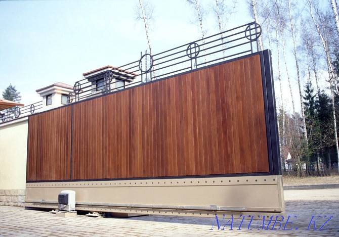 Industrial sliding and swing gates with automation / manufacturing Almaty - photo 3