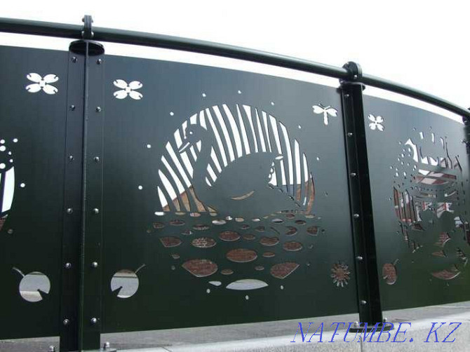 Production of gates, fences CNC plasma cutting, sectional installation Almaty - photo 5