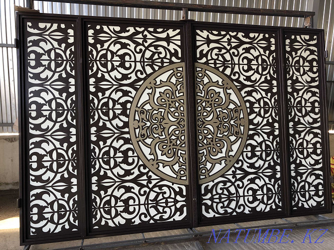 Production of gates, fences CNC plasma cutting, sectional installation Almaty - photo 7