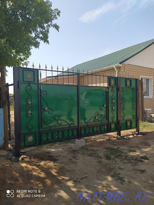 Қақпалар, есіктер, торлар, қоршаулар, шыңдар, торлар, соғу, соғылған бұйымдар  Павлодар  - изображение 6