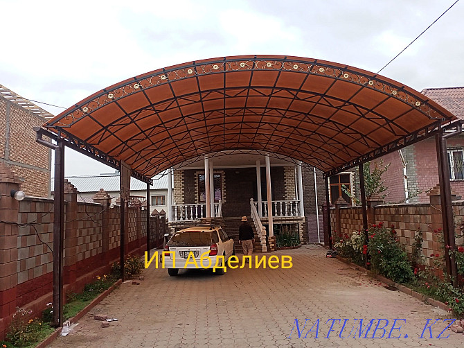 Welder! Canopy from a tile! Polygal canopy! Almaty - photo 3