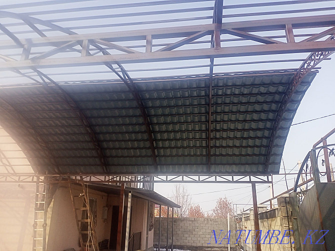 Welder! Canopy from a tile! Polygal canopy! Almaty - photo 6