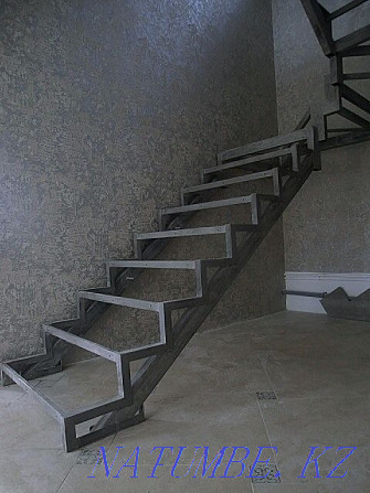 Stairs on a metal frame, production of any design Almaty - photo 8