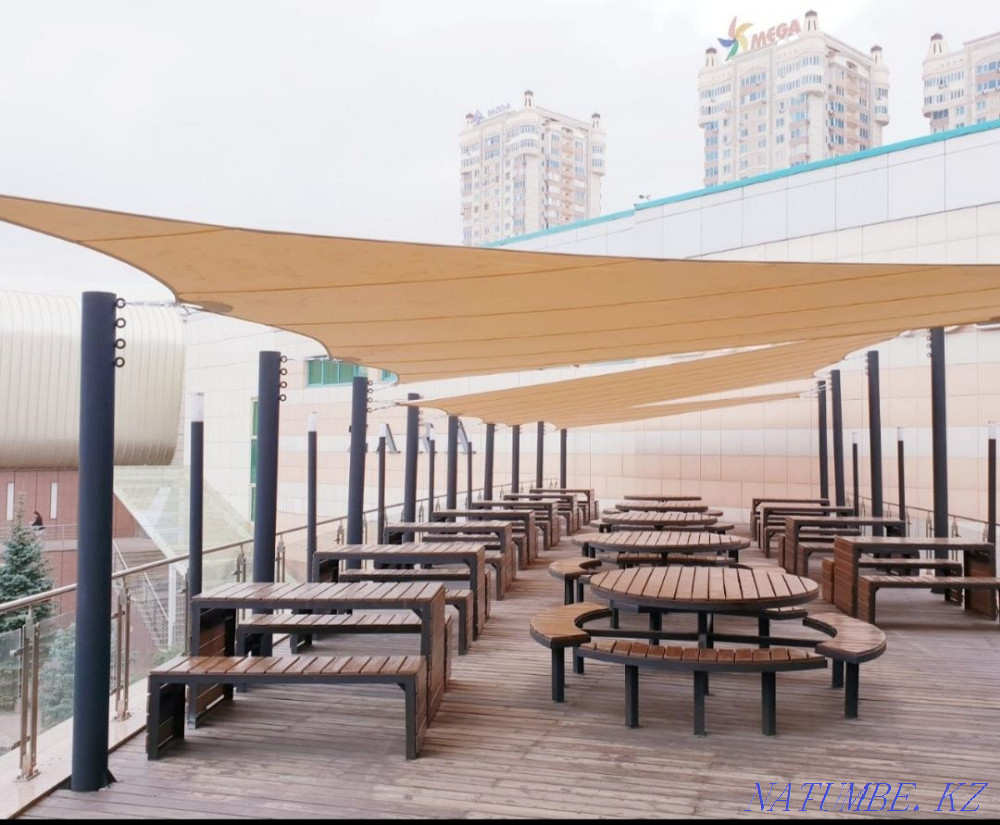 Тент на летники терассы кафе Алматы - изображение 3