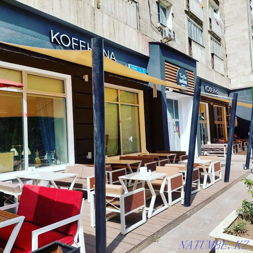 Тент на летники терассы кафе Алматы - изображение 1