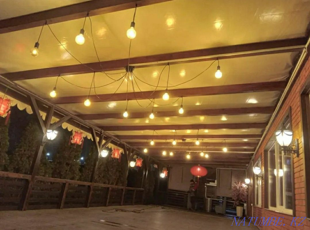 Тент на летники терассы кафе Алматы - изображение 8