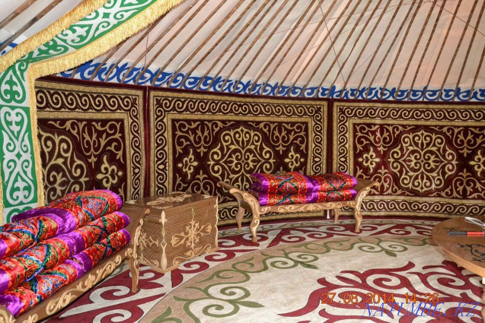 Киіз үй, ұлттық жиһаз, сандық, үстел, кушетка, қару-жарақ, музыкалық аспаптар  Қостанай  - изображение 7