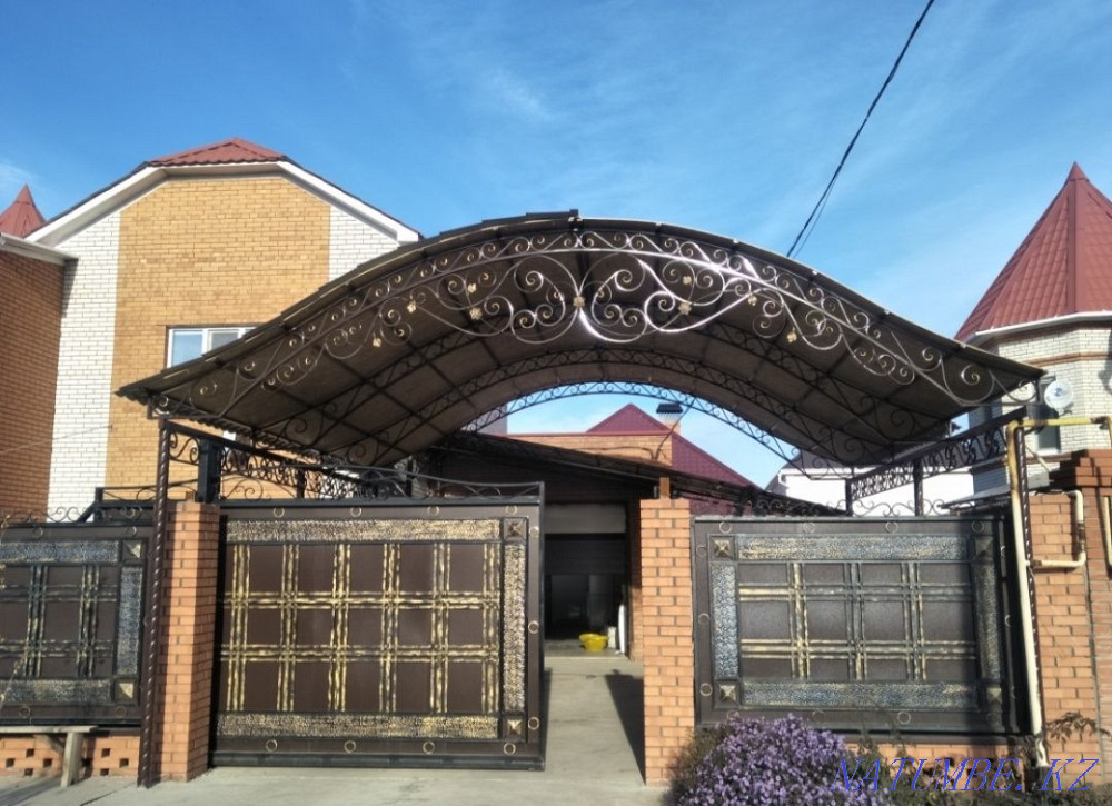 Forged gates, awnings, gates, gratings, railings, visors Aqsay - photo 8