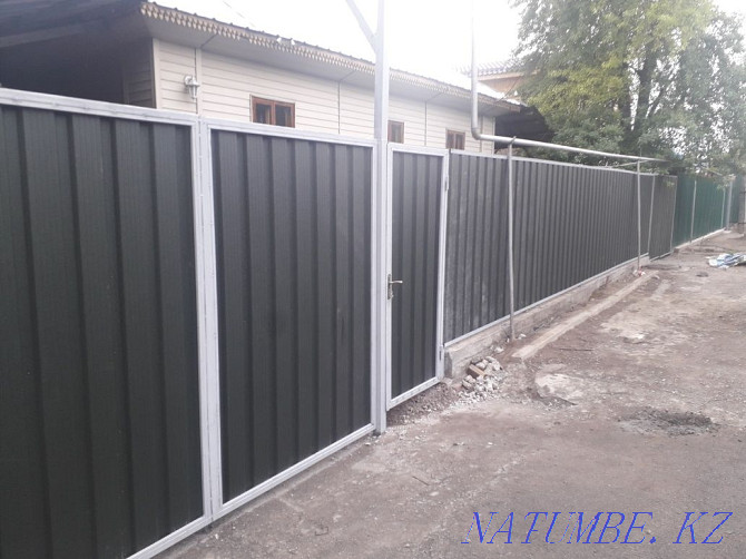 Installation of fences, sheds, fences, stairs, fence, fences, welding Almaty - photo 1