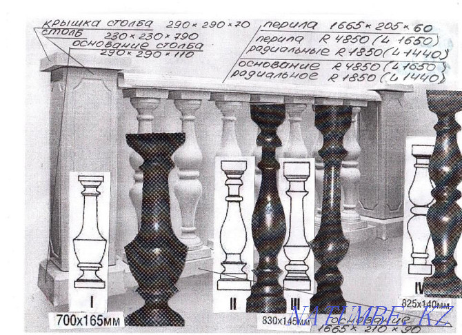 Изготовление балясин, перил, столбов из бетона и гипса Уральск - изображение 8