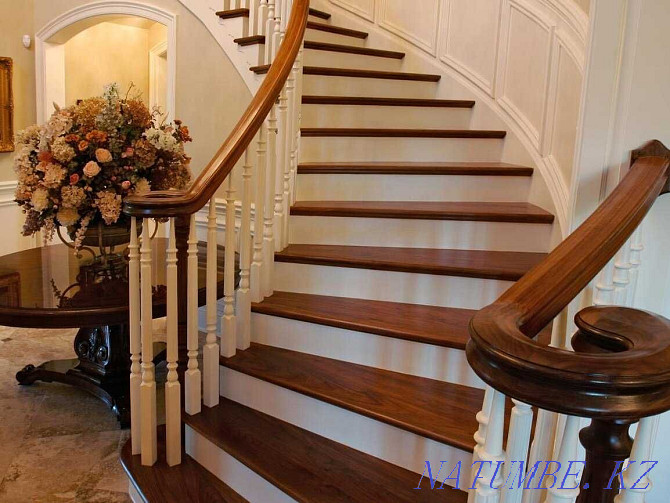 Making stairs out of wood. A? chestnut staircase zhasaimyz Almaty - photo 4