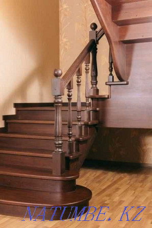 Making stairs out of wood. A? chestnut staircase zhasaimyz Almaty - photo 2