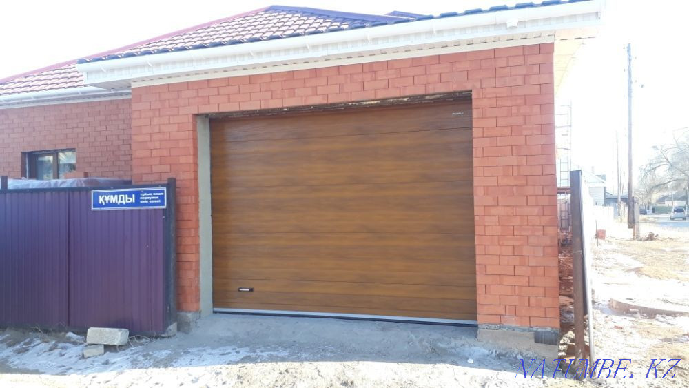 Ворота рольставни гаражные секционные , ремонт ворот и автоматики Актобе - изображение 3