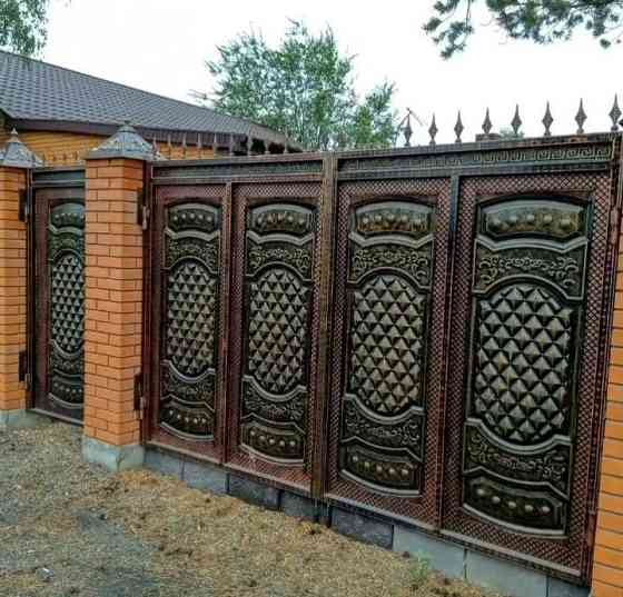 Кованые Ворота + калитка - "Авангард " - от 300 .тыс . комплект. Karagandy
