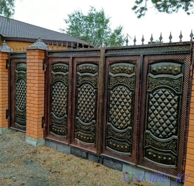 Forged Gate + gate - "Vanguard" - from 300 thousand set. Karagandy - photo 6