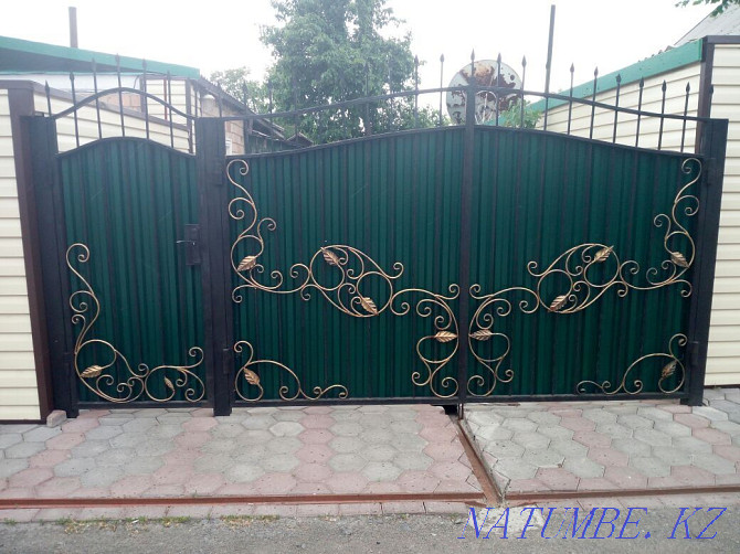 Gates from a profiled sheet Karagandy - photo 1