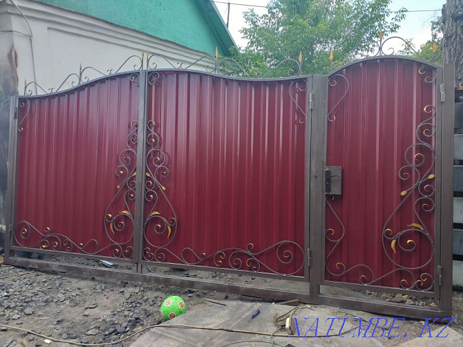Gates from a profiled sheet Karagandy - photo 3
