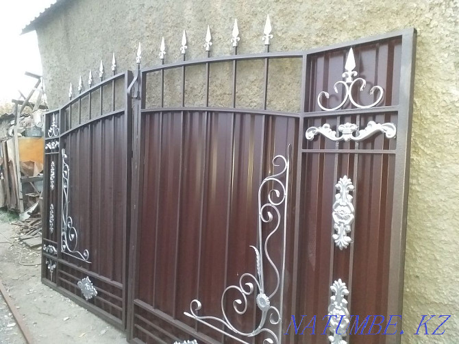 Gates from a profiled sheet Karagandy - photo 5