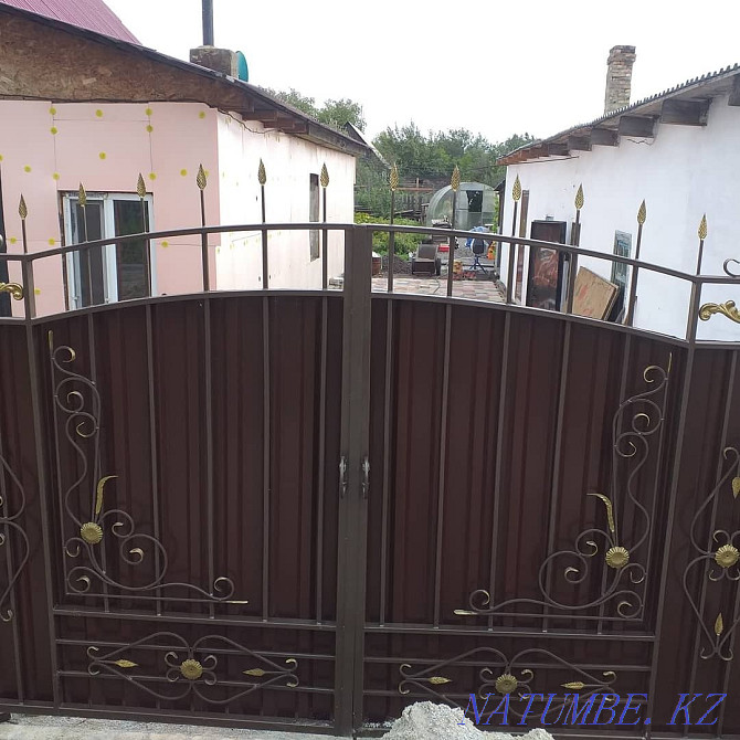Gates from a profiled sheet Karagandy - photo 8