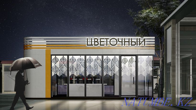 Pavilion Kiosk Container Business Custom Karagandy - photo 3