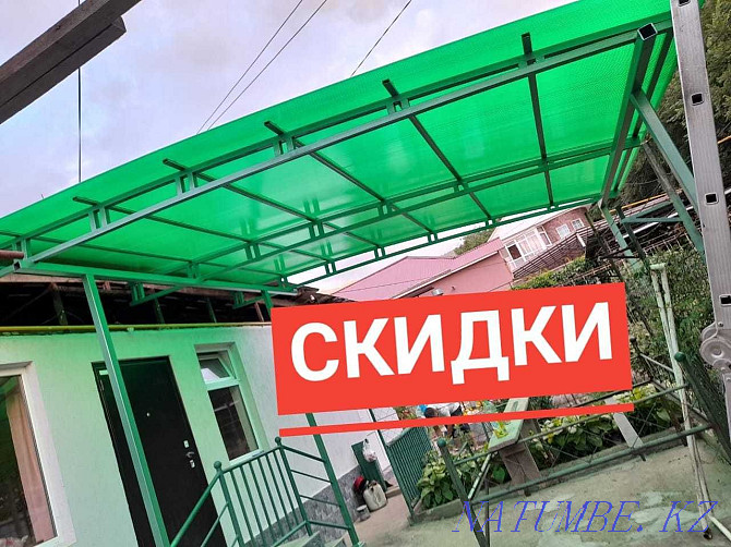 DISCOUNTS Canopy polycarbonate in installments Almaty Almaty - photo 1
