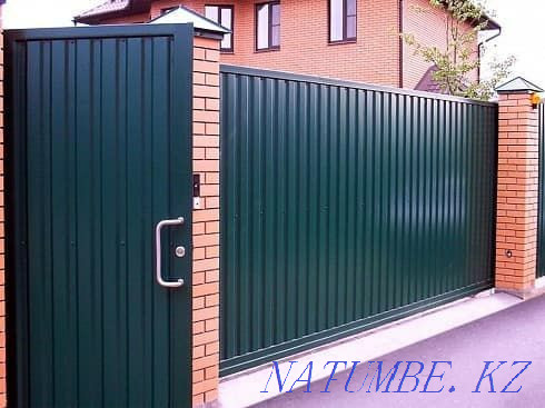 Manufacture and installation of outdoor sliding gates and garage doors Astana - photo 2