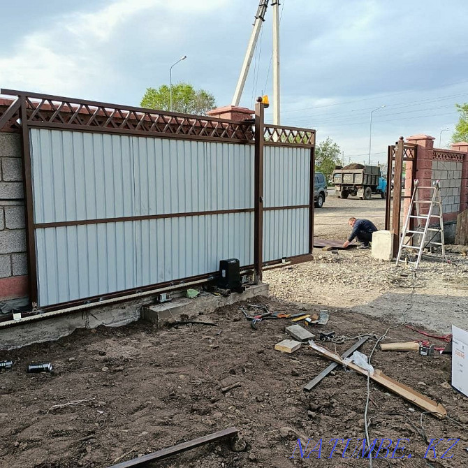 Manufacture and installation of outdoor sliding gates and garage doors Astana - photo 5