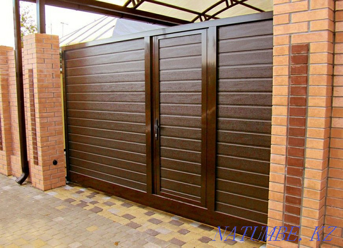 Manufacture and installation of outdoor sliding gates and garage doors Astana - photo 4