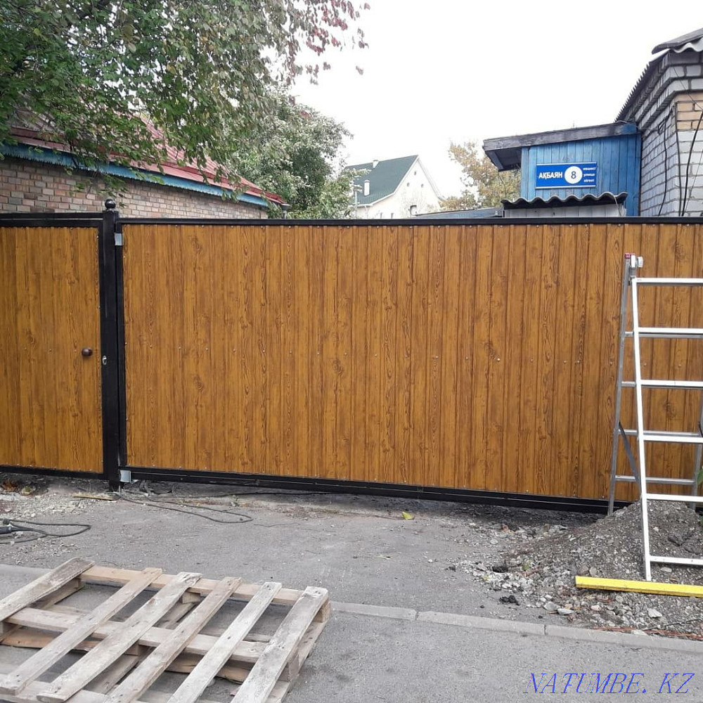 Изготовление, установка уличных откатных ворот и гаражных ворот Астана - изображение 6