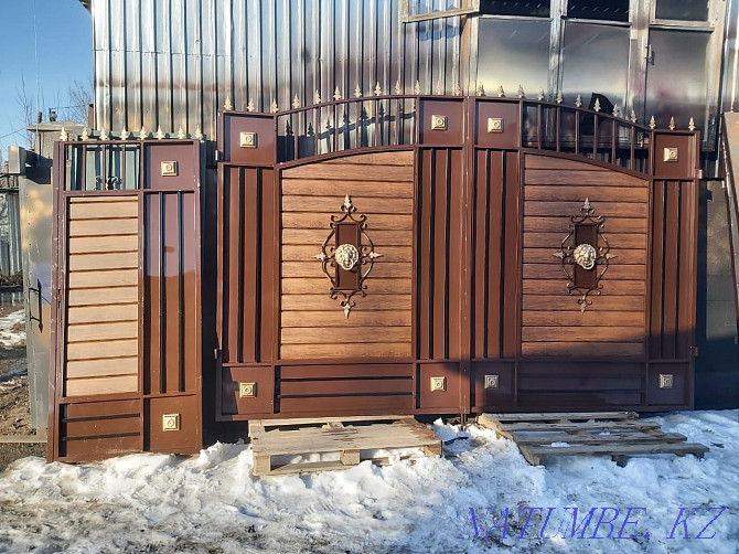 Ворота в наличии и на заказ,распашные ворота,откатные ворота, Алматы - изображение 3